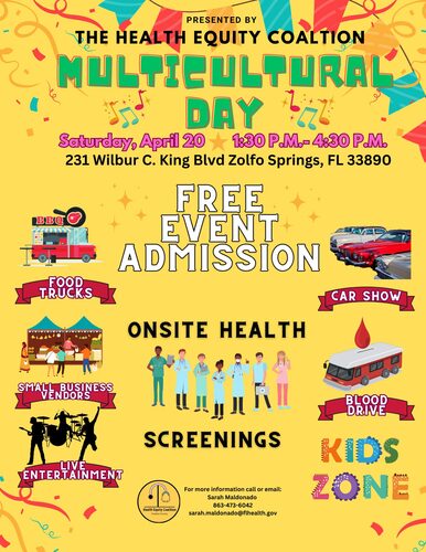 Multicultural Day - April 20th at Pioneer Park